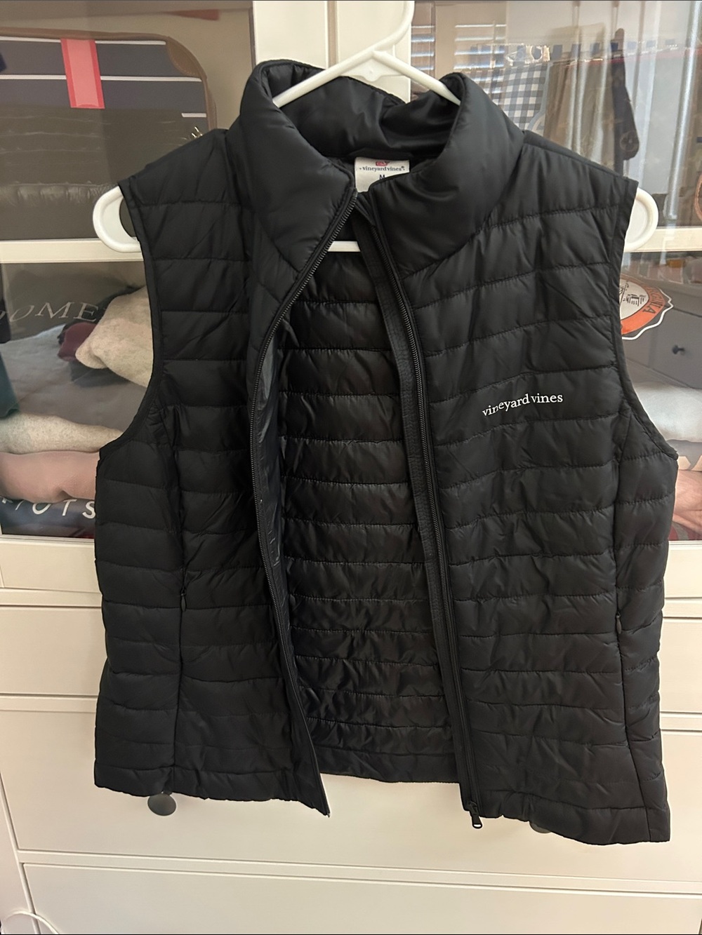 Vineyard Vines Black Quilted Puffer Vest